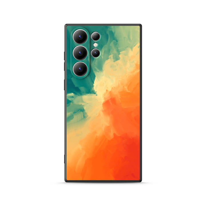 " Green Orange " | Samsung Liquid Silicone Case