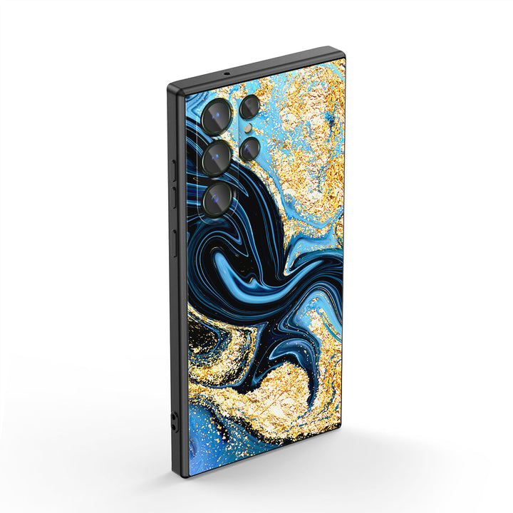 Samsung Gilt Series | " Gilded Airflow " Tempered Glass Phone Case