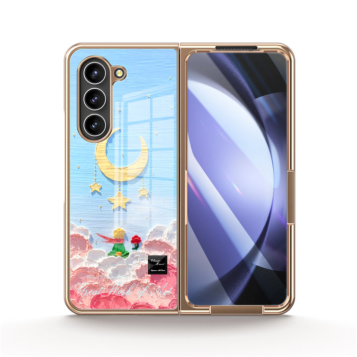 " The Little Prince- Stars and Moon " | Samsung Tempered Glass Case