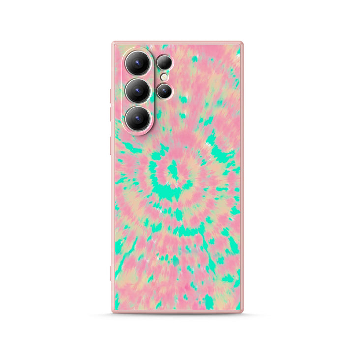 Samsung Tie Dye Series | " Rainbow candy " Tempered Glass Phone Case