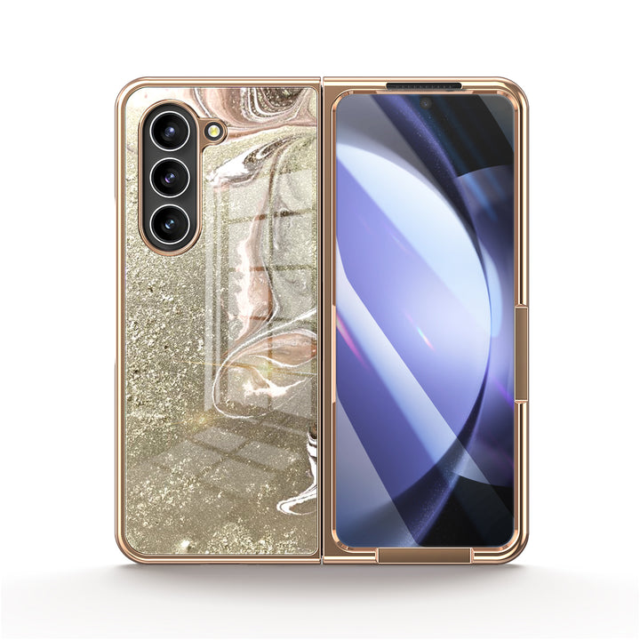 " Gilded Sand " | Samsung Tempered Glass Case