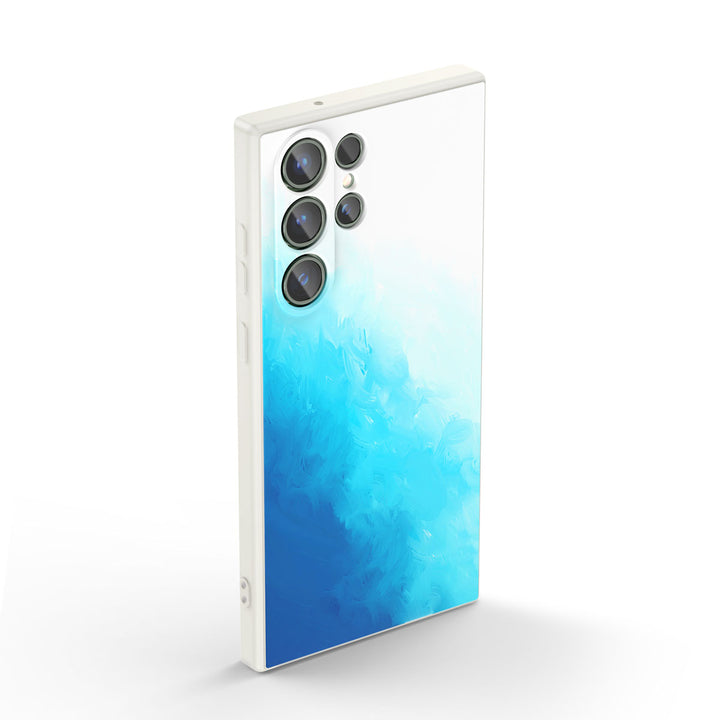 Samsung Watercolor  Series | " Salt Sea Color " Tempered Glass Phone Case