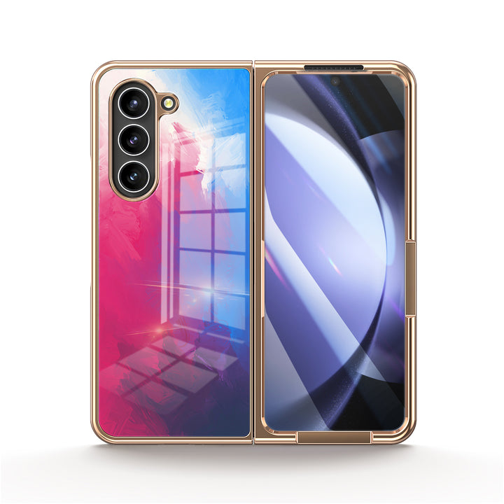 " Sundae Colors " | Samsung Tempered Glass Case