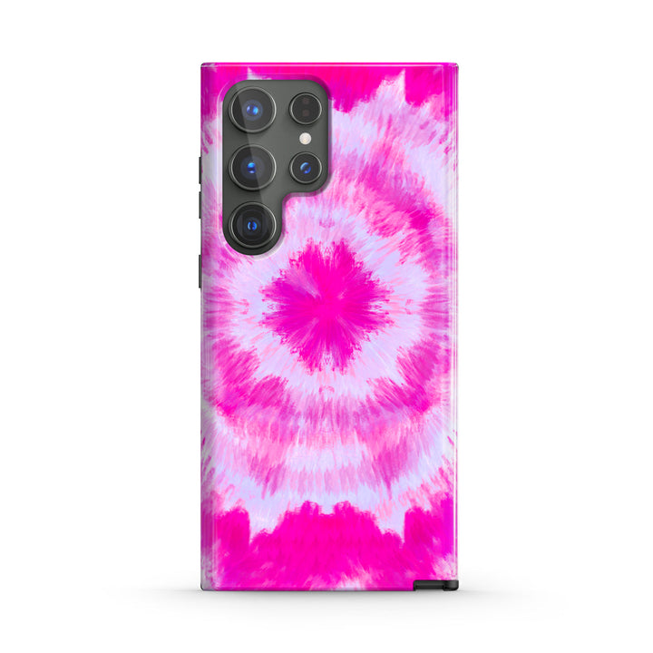 Samsung Tie Dye Series | " Pink Buds " Liquid Silicone Phone Case