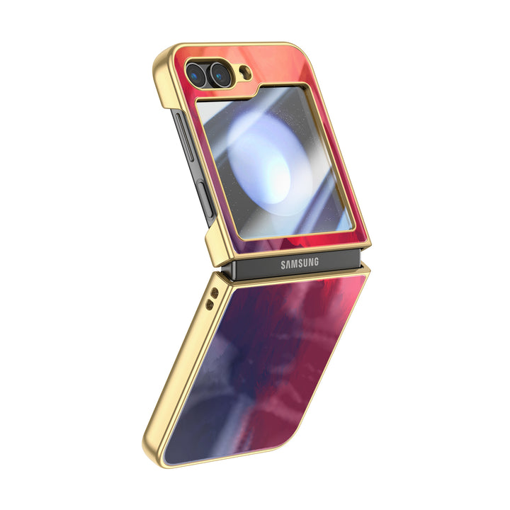 " Fiery Red " | Samsung Electroplated Glass Case