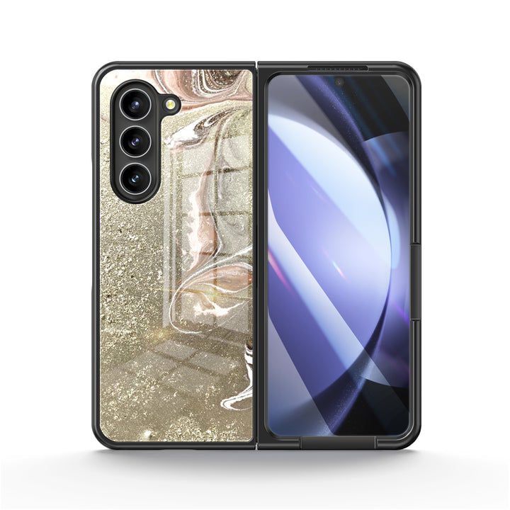 " Gilded Sand " | Samsung Tempered Glass Case