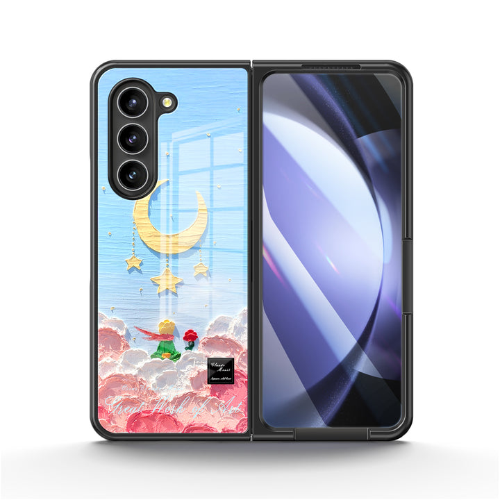 " The Little Prince- Stars and Moon " | Samsung Tempered Glass Case