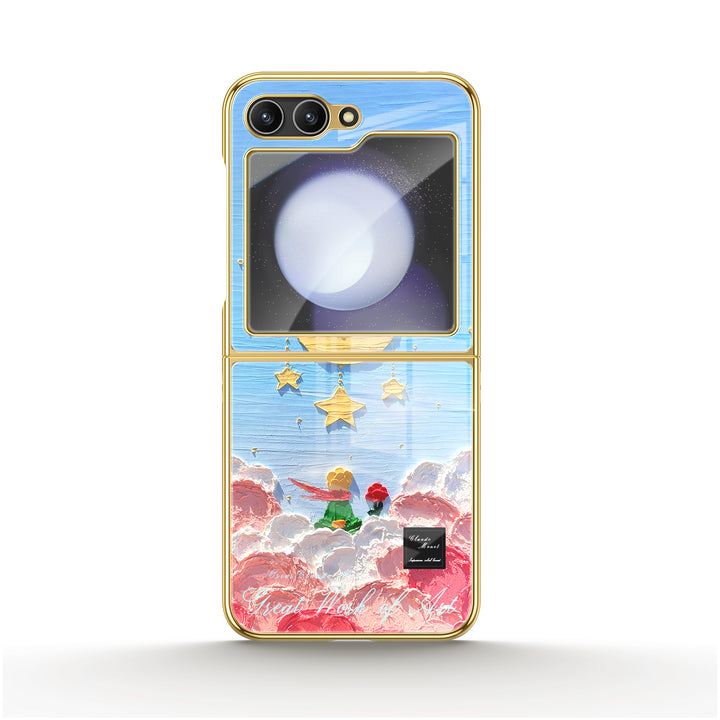 " The Little Prince- Stars and Moon " | Samsung Electroplated Glass Case