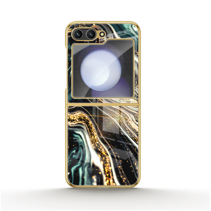 " Black Starry Night " | Samsung Electroplated Glass Case