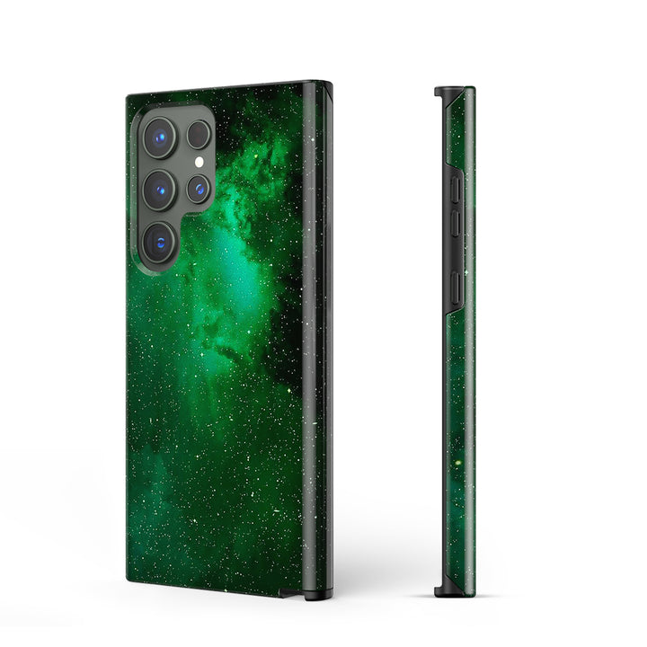 Samsung Galaxy Series | " Green Night " Liquid Silicone Phone Case