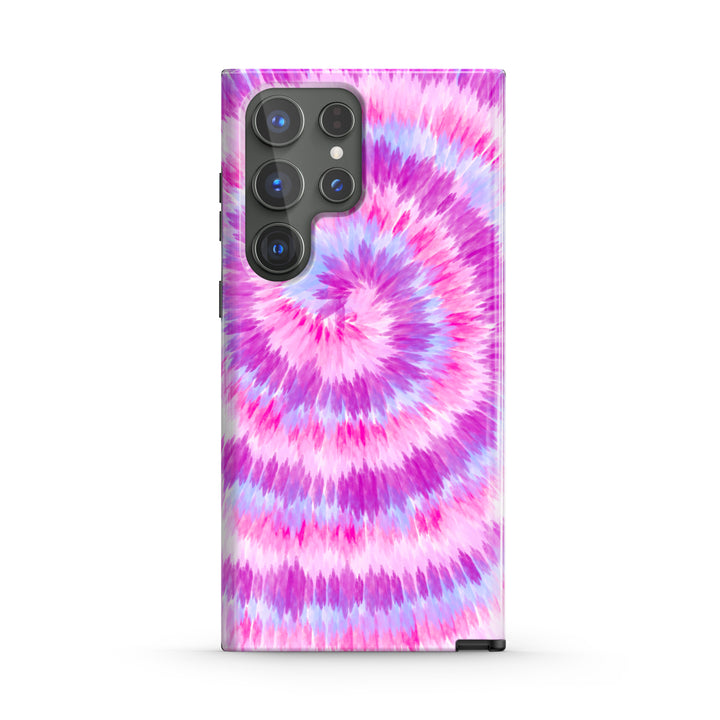 Samsung Tie Dye Series | " Sea of Flowers " Tempered Glass Phone Case