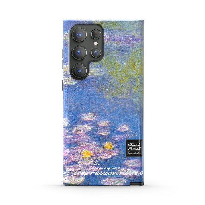 Samsung Oil Painting Series |  " Water lilies " Tempered Glass Phone Case