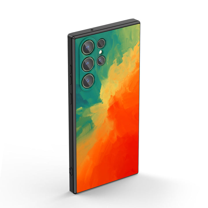 " Green Orange " | Samsung Liquid Silicone Case