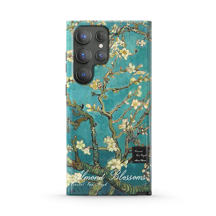 Samsung Oil Painting Series |  " Almond Blossoms "  Tempered Glass Phone Case