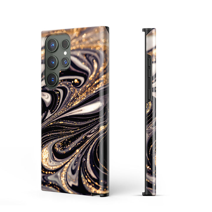 Samsung Gilt Series | " Golden Night " Tempered Glass Phone Case