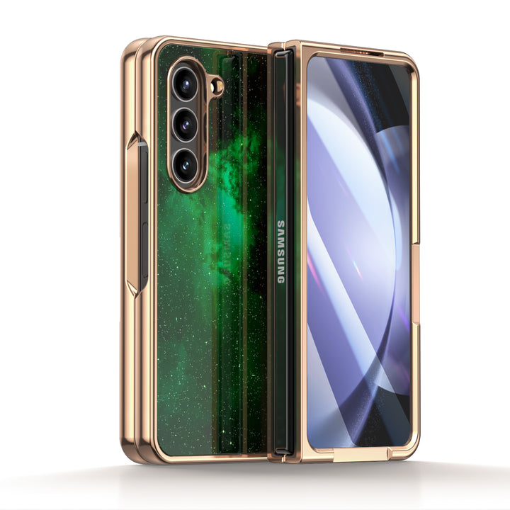 " Green Night " | Samsung Tempered Glass Case