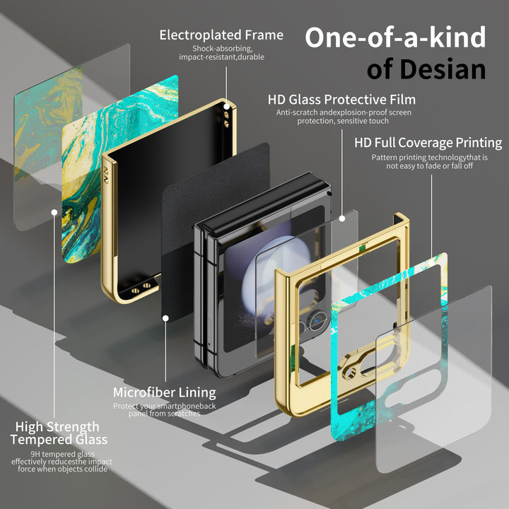 " Deep Sea " | Samsung Electroplated Glass Case