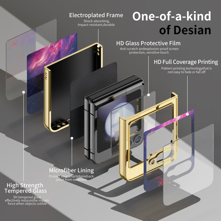 " lnterstellar-Metaverse " | Samsung Electroplated Glass Case