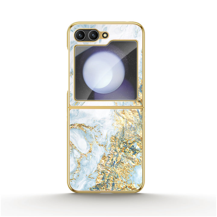 " Gilt Porcelain White " | Samsung Electroplated Glass Case