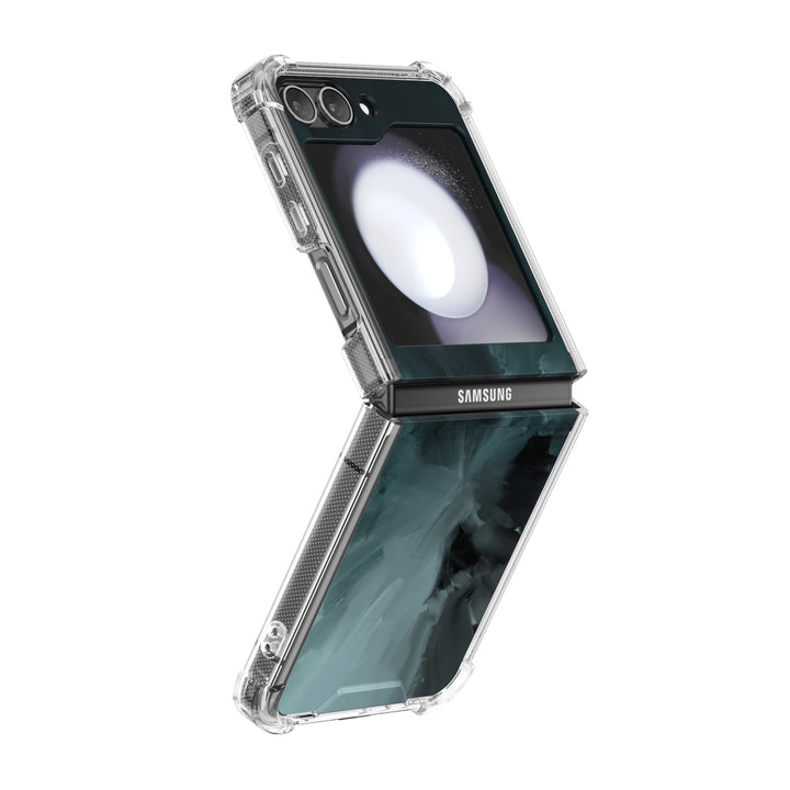 " Black Gray "  | Samsung Electroplated Glass Case