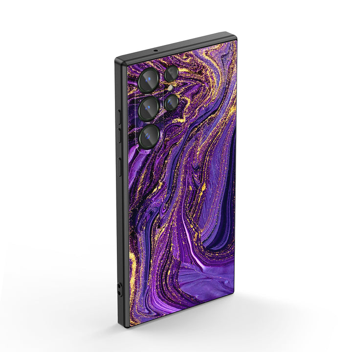 Samsung Gilt Series | " Gilded Purple Sand " Liquid Silicone Phone Case