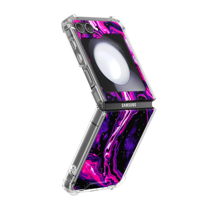 " Quicksand-Fuchsia " | Samsung Electroplated Glass Case