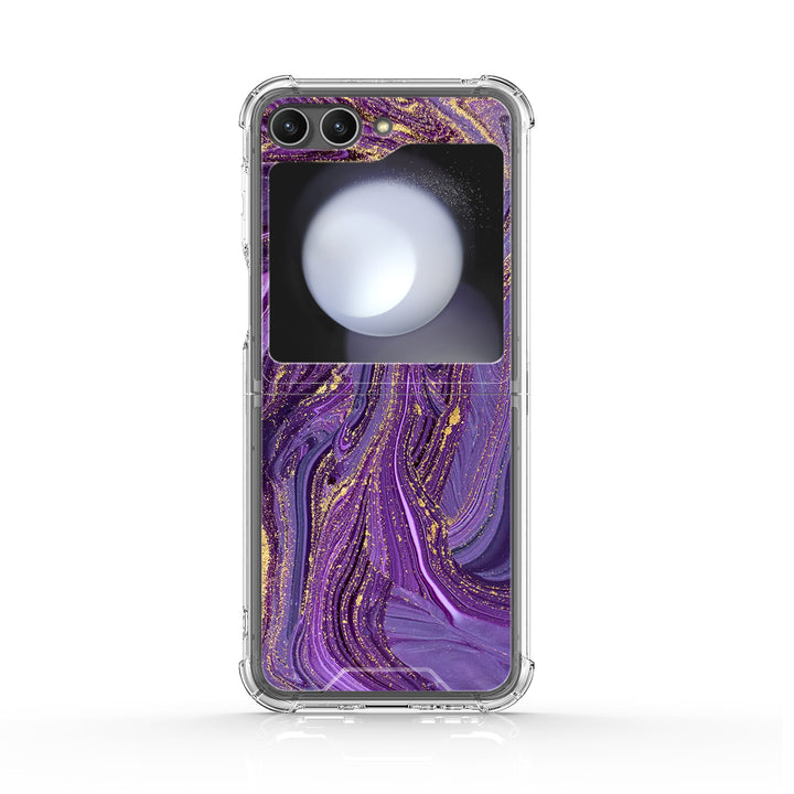 " Gilded Purple Sand " | Samsung Electroplated Glass Case