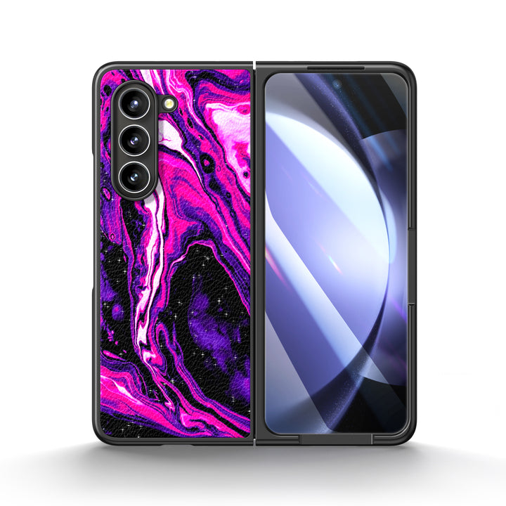 " Quicksand-Fuchsia " | Samsung Tempered Glass Case