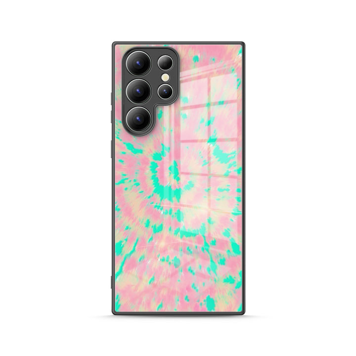 Samsung Tie Dye Series | " Rainbow candy " Tempered Glass Phone Case