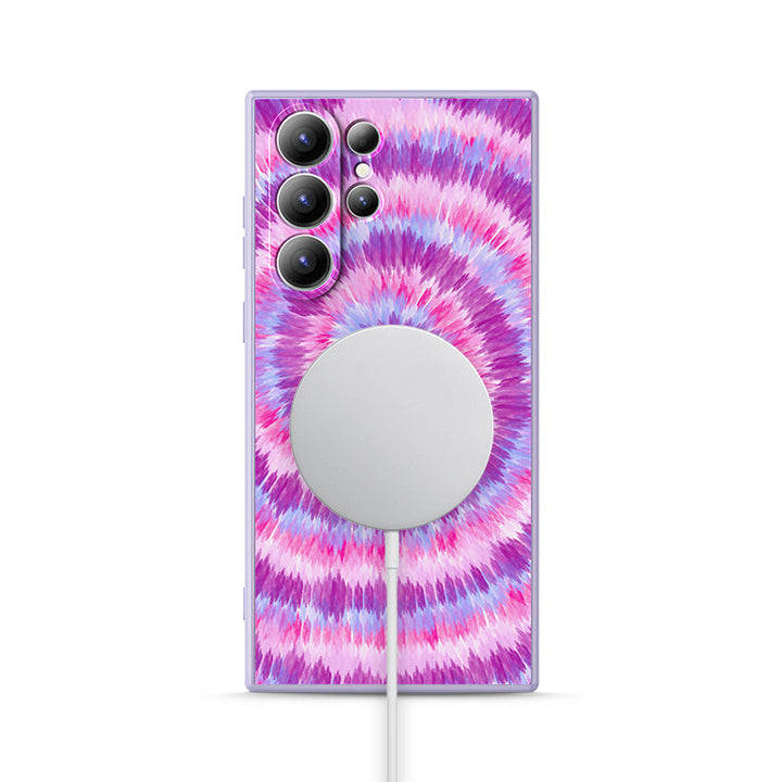 Samsung Tie Dye Series | " Sea of Flowers " Liquid Silicone Phone Case