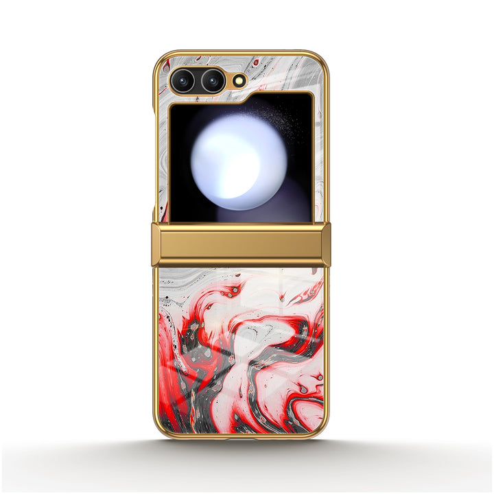 " Red-Ash " | Samsung Electroplated Glass Case