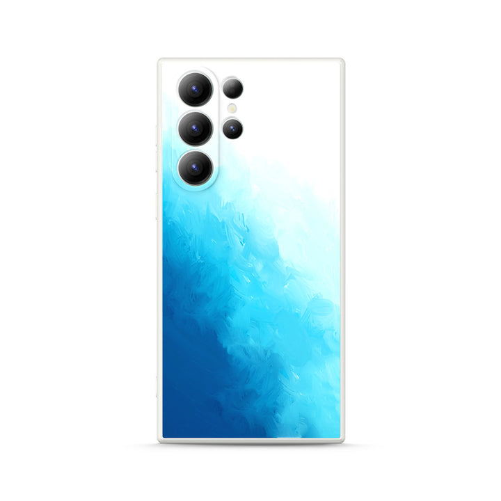 Samsung Watercolor  Series | " Salt Sea Color " Tempered Glass Phone Case