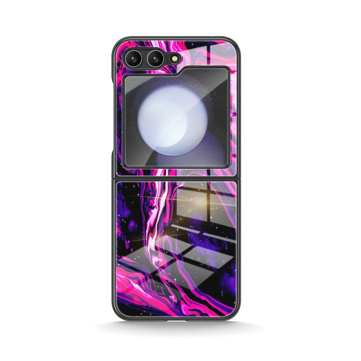 " Quicksand-Fuchsia " | Samsung Electroplated Glass Case