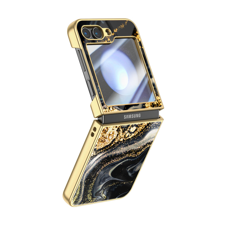 " Gilt Black " | Samsung Electroplated Glass Case