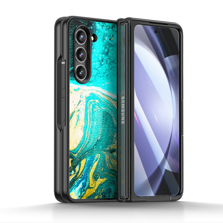 " Green Tears on the Beach " | Samsung Tempered Glass Case