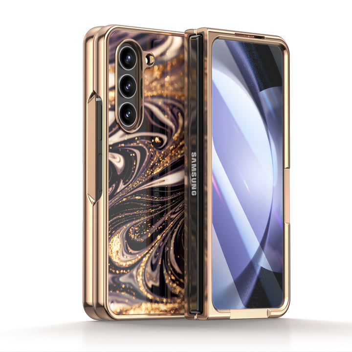 " Golden Night " | Samsung Tempered Glass Case