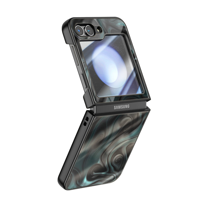 " Tomb Black " | Samsung Electroplated Glass Case