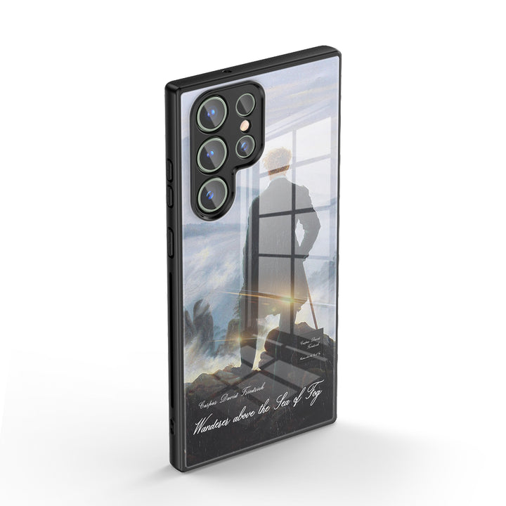 Samsung Oil Painting Series |  " Wanderer above the Sea of Fog " Liquid Silicone Phone Case