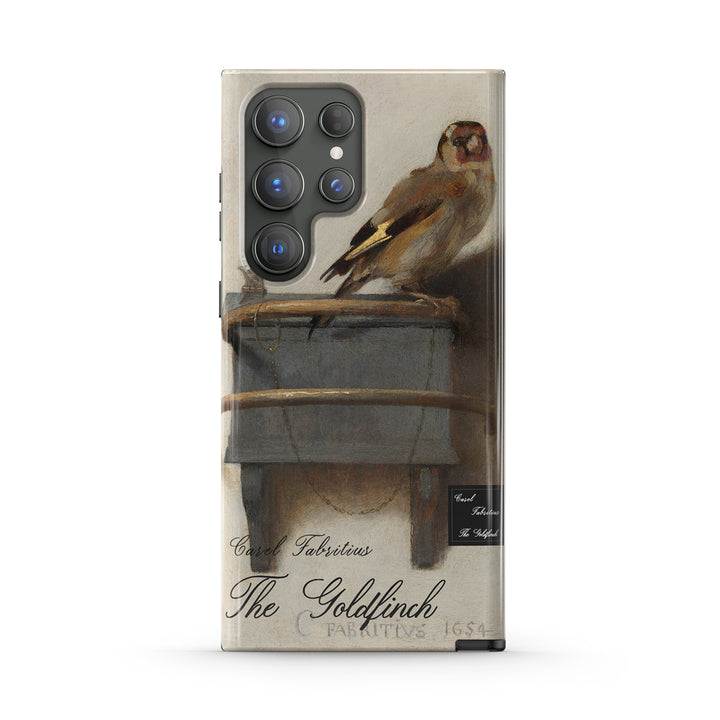 Samsung Oil Painting Series |  " The Goldfinch " Liquid Silicone Phone Case