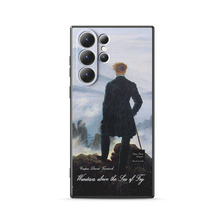 Samsung Oil Painting Series |  " Wanderer above the Sea of Fog " Tempered Glass Phone Case