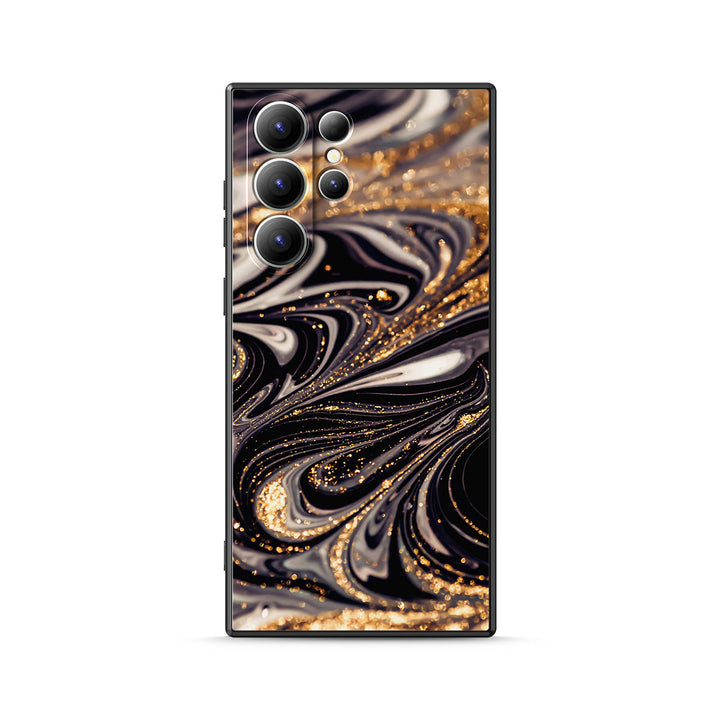 Samsung Gilt Series | " Golden Night " Tempered Glass Phone Case