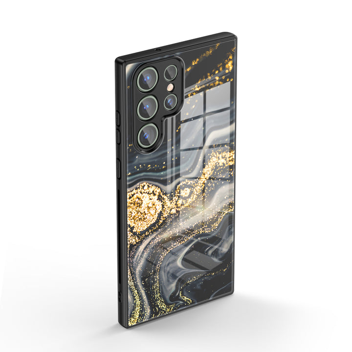 Samsung Gilt Series | " Gilt Black " Liquid Silicone Phone Case