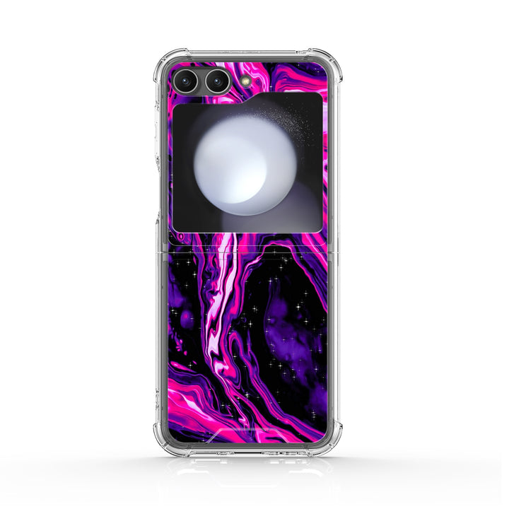 " Quicksand-Fuchsia " | Samsung Electroplated Glass Case