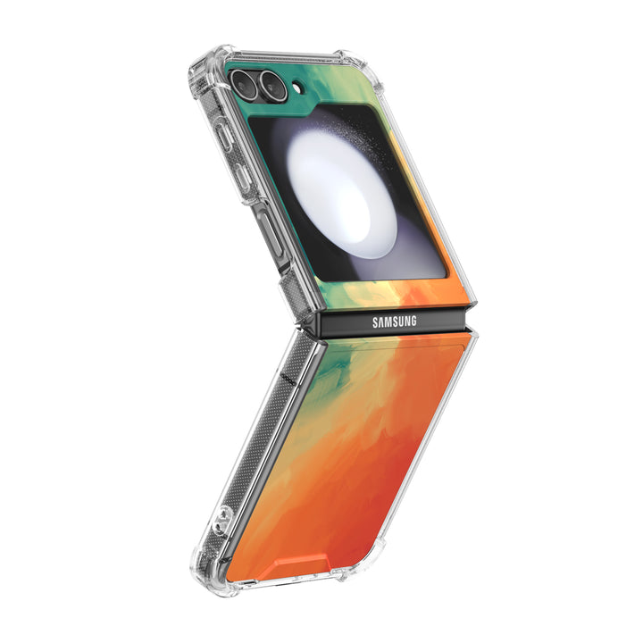 " Green Orange " | Samsung Electroplated Glass Case