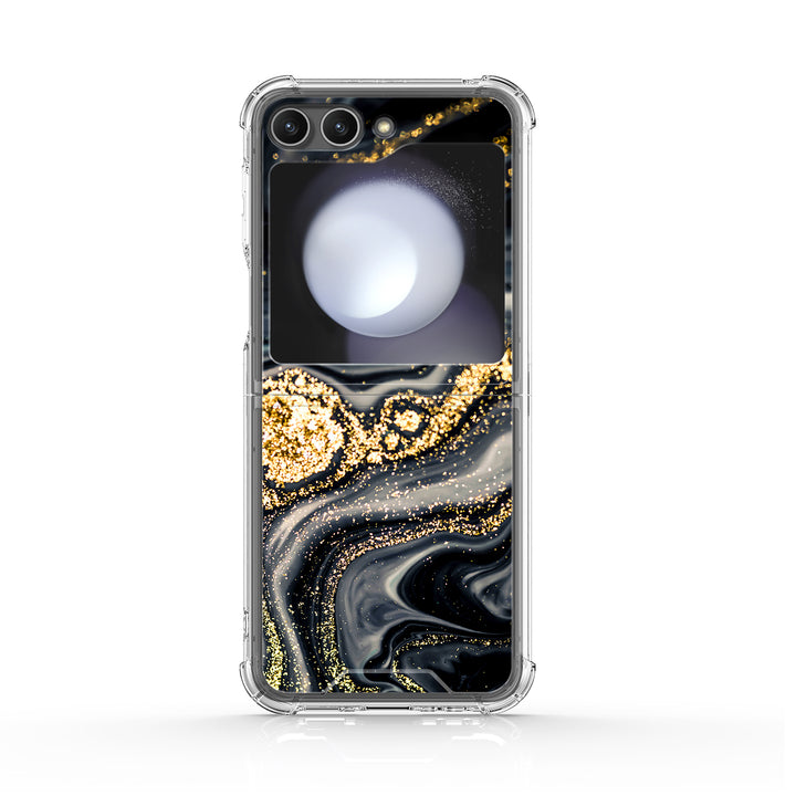 " Gilt Black " | Samsung Electroplated Glass Case