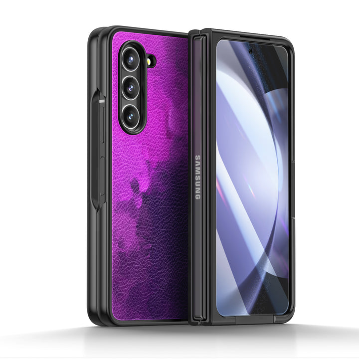 " Dark Purple " | Samsung Tempered Glass Case