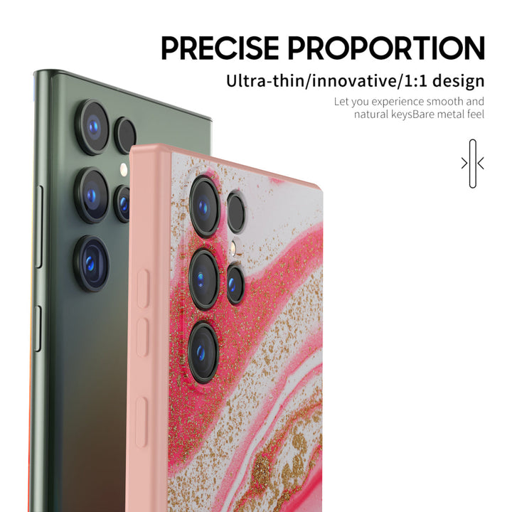 Samsung Gilt Series | " Pink Lake " Tempered Glass Phone Case