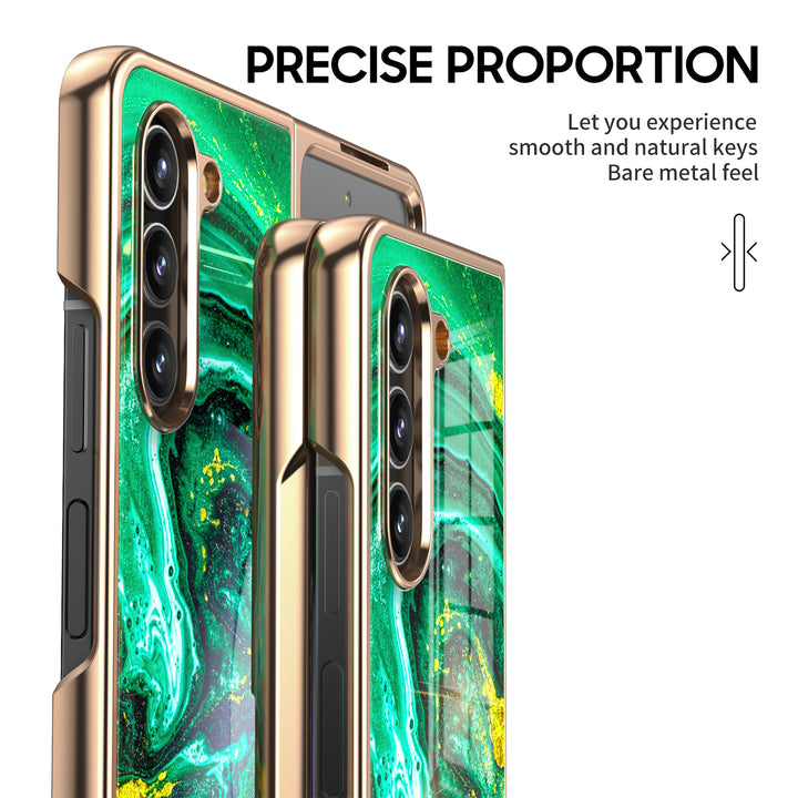 " Gilt Agate " | Samsung Tempered Glass Case