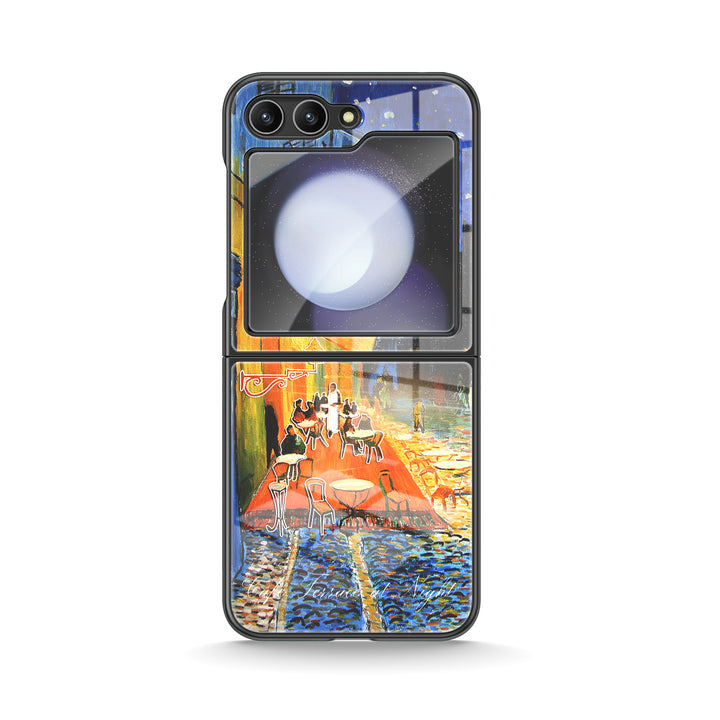 " Cafe Terrace At Night " | Samsung Electroplated Glass Case