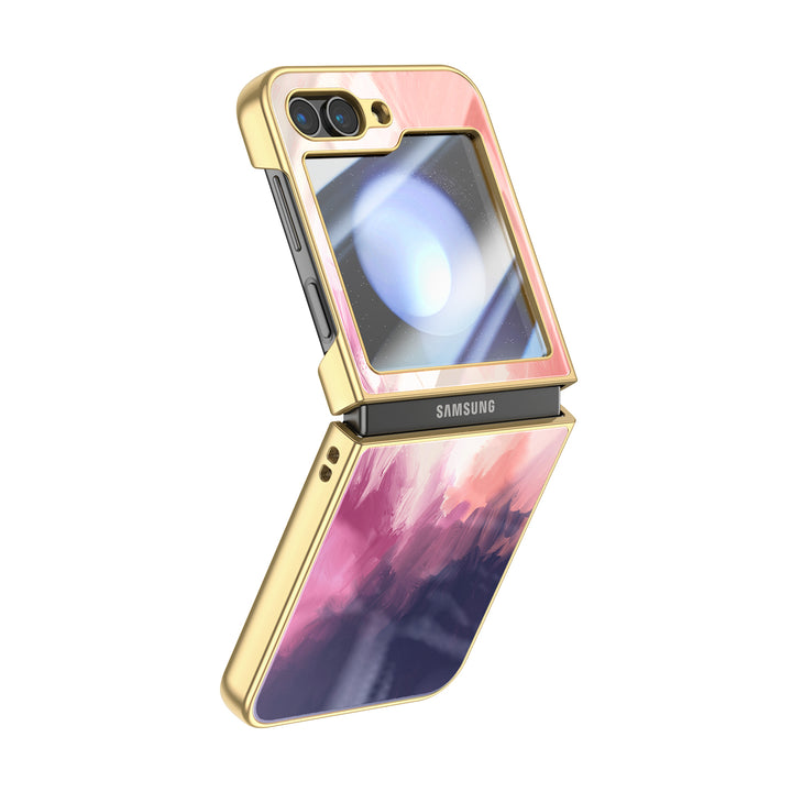 " Berry Color " | Samsung Electroplated Glass Case